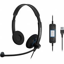Sennheiser SC 60 USB CTRL Çift Taraflı Taçlı USB Kablolu UC Kulaklığı